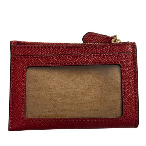 Coach Red Mini Keychain Wallet - Picture 3 of 4